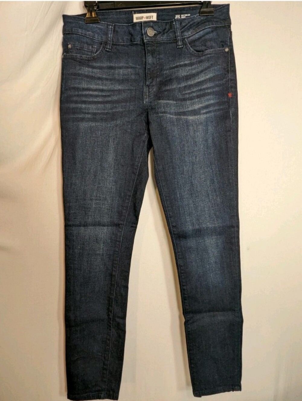 Warp + Weft Skinny Jeans JFK New York City Dark Wash 28x29 Casual Denim Neutral
